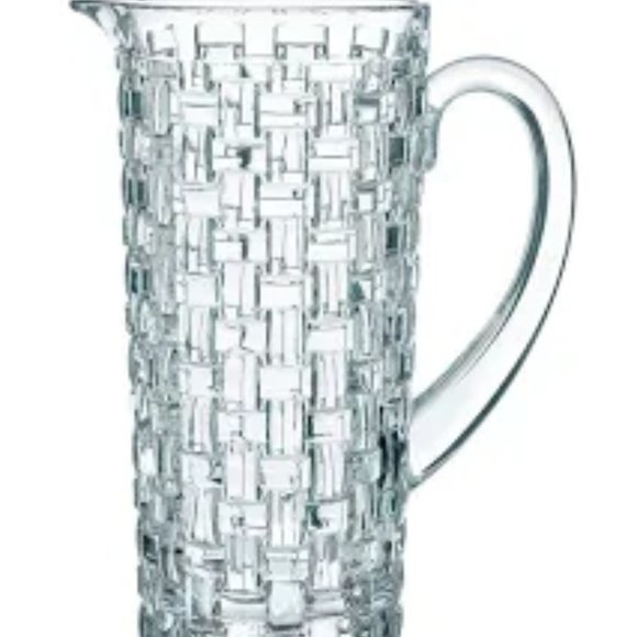 RIEDEL NACHTMANN Basket Weave Bossa Nova Crystal Pitcher Jug New Boxed 42 oz. - Picture 4 of 7